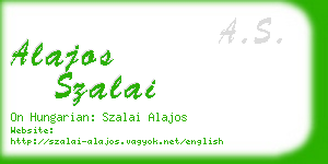 alajos szalai business card